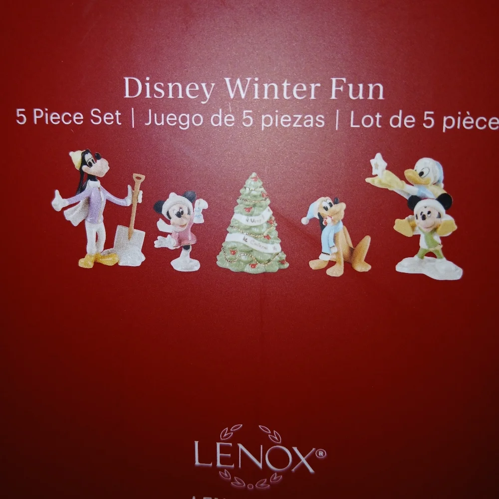 Lenox Disney 100th Anniversary Fab Five Mickey Minnie Goofy Pluto Donald - Picture 9 of 13
